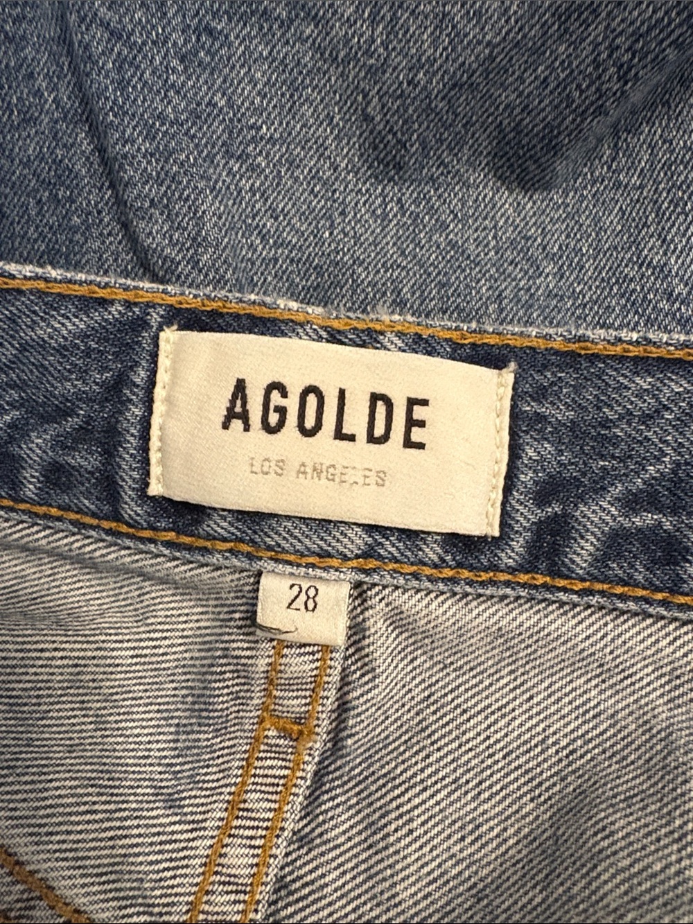 Agolde Riley Button Fly High Rise Crop Jeans 28 - Picture 8 of 8